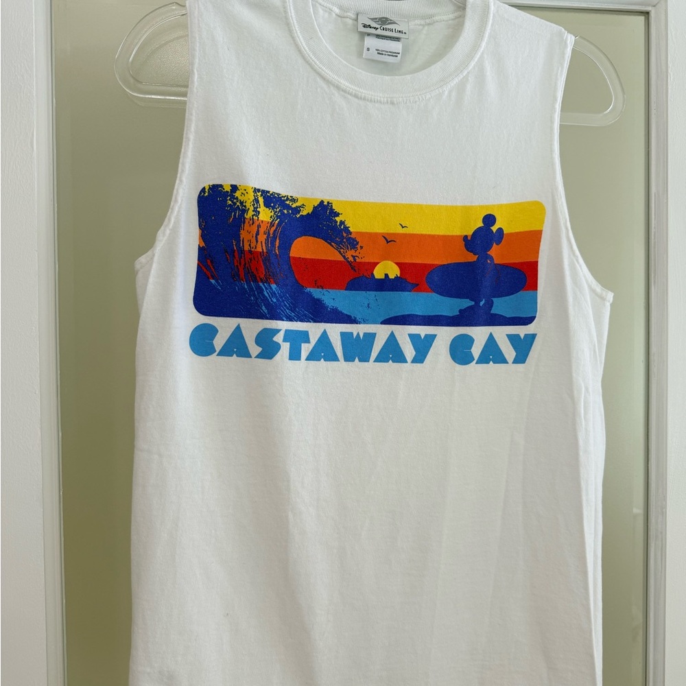 Disney Cruise Line White Tank Top from Castaway Cay